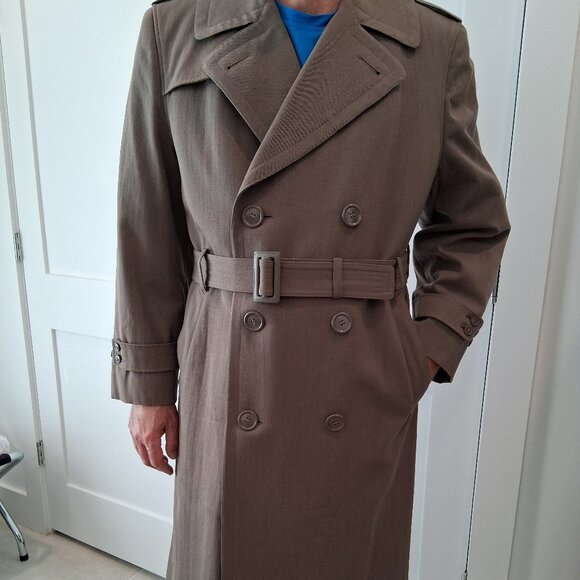 WOOL REGULATION ARMY OVERCOAT - Picture 1 of 12